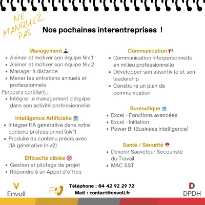 Nos prochaines entreprises !